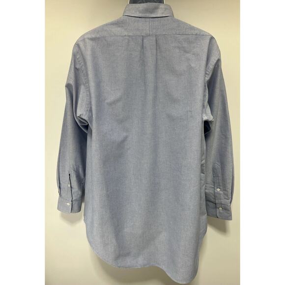 Ralph Lauren Oxford Mens Shirt 16 1/2-33 Button Down Blue LS Flesh Pony - Picture 5 of 7